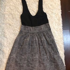 Express Checkered Skater A-Line Tank Dress